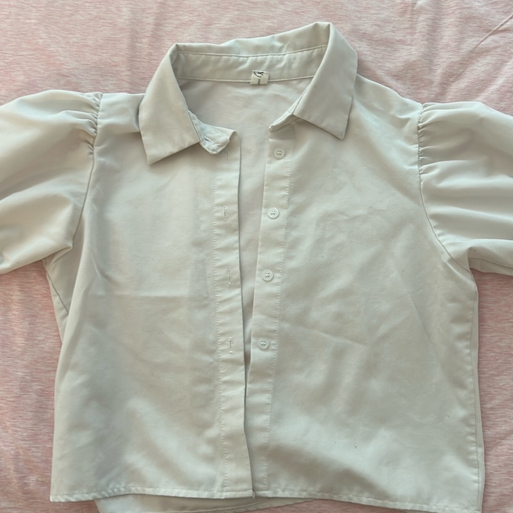 Designer White Blouse / Button Down Shirts
